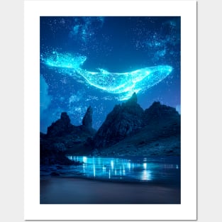 Cosmic Whale Posters and Art